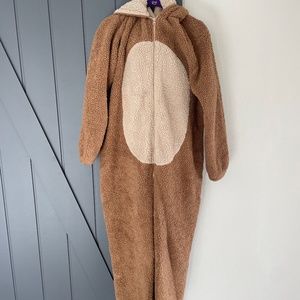Fuzzy Teddy Bear Onesie